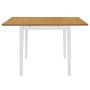 Mesa de comedor extensible blanca (80-120)x80x74 cm MDF de , Mesas de cocina y de comedor - Ref: Foro24-247625, Precio: 176,1...