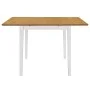 Mesa de comedor extensible blanca (80-120)x80x74 cm MDF de , Mesas de cocina y de comedor - Ref: Foro24-247625, Precio: 161,3...