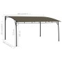 Toldo parasol de jardín gris taupe 4x3x2,55 m de , Carpas y cenadores - Ref: Foro24-312255, Precio: 265,46 €, Descuento: %