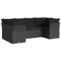 Set de sofás de jardín 6 piezas y cojines ratán sintético negro de , Conjuntos de jardín - Ref: Foro24-3249944, Precio: 443,6...