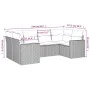 Garden sofa set with cushions 6 pieces beige synthetic rattan by , Modular outdoor sofas - Ref: Foro24-3251716, Price: 459,33...