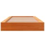 Estructura de cama madera maciza de pino marrón cera 75x190 cm de , Camas y somieres - Ref: Foro24-844432, Precio: 90,74 €, D...