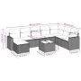 8-piece garden sofa set and black synthetic rattan cushions by , Modular outdoor sofas - Ref: Foro24-3251702, Price: 562,53 €...