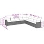 Set de sofás de jardín 8 piezas y cojines ratán sintético negro de , Conjuntos de jardín - Ref: Foro24-3219076, Precio: 496,7...