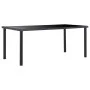Mesa de comedor de vidrio templado negro 180x90x75 cm de vidaXL, Mesas de cocina y de comedor - Ref: Foro24-281855, Precio: 2...