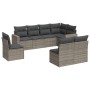 Set de sofás de jardín 8 pzas y cojines ratán sintético gris de , Conjuntos de jardín - Ref: Foro24-3219060, Precio: 467,71 €...