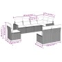Set de sofás de jardín 8 pzas y cojines ratán sintético gris de , Conjuntos de jardín - Ref: Foro24-3219060, Precio: 467,71 €...