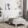 Estructura cama con cabecero madera ingeniería blanca 75x190 cm de , Camas y somieres - Ref: Foro24-838568, Precio: 75,13 €, ...