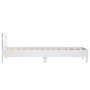 Estructura cama con cabecero madera ingeniería blanca 75x190 cm de , Camas y somieres - Ref: Foro24-838568, Precio: 75,13 €, ...