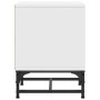 Mesita de noche con puerta de vidrio blanco 35x37x50 cm de , Mesitas de noche - Ref: Foro24-836518, Precio: 28,47 €, Descuent...