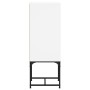 Armario auxiliar con puerta de vidrio blanco 35x37x100 cm de , Aparadores - Ref: Foro24-836553, Precio: 45,93 €, Descuento: %