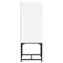 Armario auxiliar con puerta de vidrio blanco 35x37x100 cm de , Aparadores - Ref: Foro24-836553, Precio: 45,58 €, Descuento: %