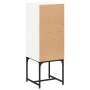 Armario auxiliar con puerta de vidrio blanco 35x37x100 cm de , Aparadores - Ref: Foro24-836553, Precio: 45,58 €, Descuento: %