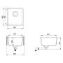 Granite kitchen sink with a beige bowl by vidaXL, Sinks - Ref: Foro24-144868, Price: 134,93 €, Discount: %