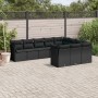 Set de sofás de jardín 10 pzas cojines ratán sintético negro de , Conjuntos de jardín - Ref: Foro24-3250054, Precio: 632,24 €...