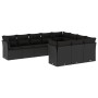 Set de sofás de jardín 10 pzas cojines ratán sintético negro de , Conjuntos de jardín - Ref: Foro24-3250054, Precio: 632,24 €...
