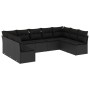 Set de sofás de jardín 8 piezas y cojines ratán sintético negro de , Conjuntos de jardín - Ref: Foro24-3249904, Precio: 540,1...