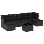 Set de sofás de jardín 8 piezas y cojines ratán sintético negro de , Conjuntos de jardín - Ref: Foro24-3249874, Precio: 465,6...