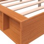 Estructura de cama madera maciza pino marrón cera 160x200 cm de , Camas y somieres - Ref: Foro24-844426, Precio: 139,54 €, De...