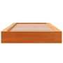 Estructura de cama madera maciza pino marrón cera 100x200 cm de , Camas y somieres - Ref: Foro24-844430, Precio: 112,74 €, De...