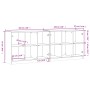Estantería con puertas madera de ingeniería negro 204x37x75 cm de , Librerías y estanterías - Ref: Foro24-3206532, Precio: 20...
