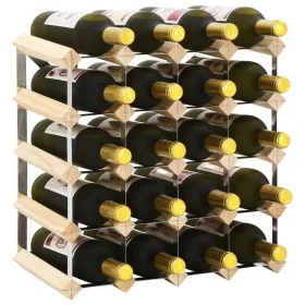 Botellero para 20 botellas de madera maciza de pino de vidaXL, Botelleros - Ref: Foro24-282469, Precio: 48,05 €, Descuento: %