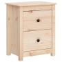 Mesitas de noche 2 uds madera maciza de pino 50x35x61,5 cm de vidaXL, Mesitas de noche - Ref: Foro24-813680, Precio: 117,56 €...