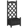 Jardinera con enrejado madera maciza de abeto negro de , Maceteros y jardineras - Ref: Foro24-365484, Precio: 64,37 €, Descue...
