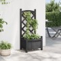 Jardinera con enrejado madera maciza de abeto negro de , Maceteros y jardineras - Ref: Foro24-365484, Precio: 64,37 €, Descue...
