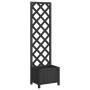 Jardinera con enrejado madera maciza de abeto negro de , Maceteros y jardineras - Ref: Foro24-365478, Precio: 53,89 €, Descue...