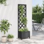 Jardinera con enrejado madera maciza de abeto negro de , Maceteros y jardineras - Ref: Foro24-365478, Precio: 53,89 €, Descue...