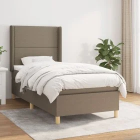 Cama box spring con colchón tela gris taupe 80x200 cm de , Camas y somieres - Ref: Foro24-3131869, Precio: 339,19 €, Descuent...