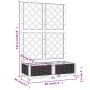 Jardinera con enrejado PP gris claro 80x40x121,5 cm de , Maceteros y jardineras - Ref: Foro24-153271, Precio: 72,87 €, Descue...