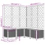 Jardinera con enrejado PP gris claro 120x120x136 cm de , Maceteros y jardineras - Ref: Foro24-153278, Precio: 164,79 €, Descu...