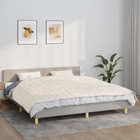 Manta con peso tela color crema claro 155x220 cm 7 kg de , Mantas - Ref: Foro24-350758, Precio: 75,54 €, Descuento: %