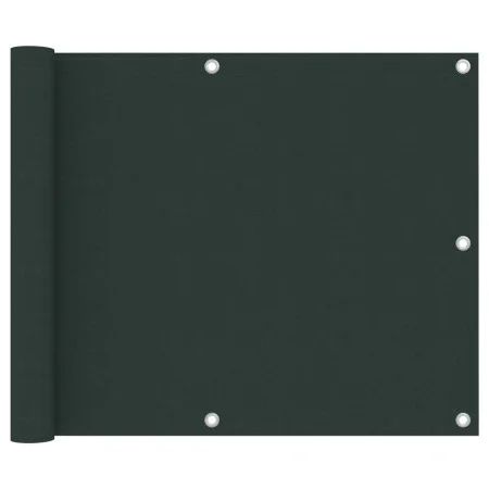 Toldo para balcón tela oxford verde oscuro 75x600 cm de , Sombrillas - Ref: Foro24-134999, Precio: 27,12 €, Descuento: %