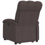 Sillón reclinable elevable tela marrón oscuro de , Sillones - Ref: Foro24-3204097, Precio: 259,45 €, Descuento: %