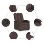 Sillón reclinable elevable tela marrón oscuro de , Sillones - Ref: Foro24-3204097, Precio: 277,32 €, Descuento: %