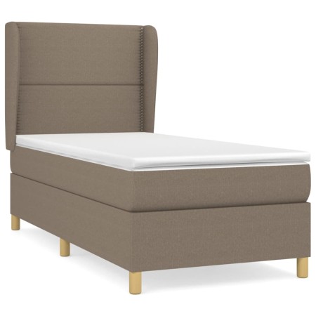 Cama box spring con colchón tela gris taupe 80x200 cm de , Camas y somieres - Ref: Foro24-3128401, Precio: 345,08 €, Descuent...