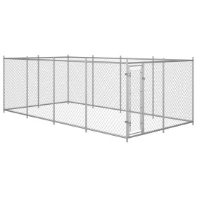 Perrera de exterior 8x4x2 m de vidaXL, Casetas y cercados para perros - Ref: Foro24-144938, Precio: 503,94 €, Descuento: %