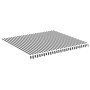 Tela de repuesto para toldo gris antracita y blanco 4x3,5 m de , Toldos - Ref: Foro24-311988, Precio: 61,88 €, Descuento: %