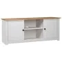 Mueble para TV madera de pino estilo Panamá blanco 120x40x50 cm de vidaXL, Muebles TV - Ref: Foro24-282672, Precio: 189,21 €,...