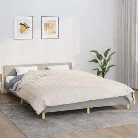 Weighted blanket light cream fabric 220x235 cm 15 kg by , Blankets - Ref: Foro24-350765, Price: 116,34 €, Discount: %