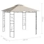 Cenador color crema 3x3x2,7 m 160 g/m² de , Carpas y cenadores - Ref: Foro24-313912, Precio: 204,34 €, Descuento: %