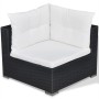 Set muebles de jardín y cojines 6 piezas ratán sintético negro de , Conjuntos de jardín - Ref: Foro24-42102, Precio: 775,56 €...