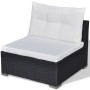 Set muebles de jardín y cojines 6 piezas ratán sintético negro de , Conjuntos de jardín - Ref: Foro24-42102, Precio: 775,56 €...