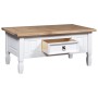 Mesa de centro Corona Range pino mexicano blanco 100x55x45 cm de vidaXL, Mesas de centro - Ref: Foro24-282626, Precio: 107,63...