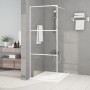 Mampara de ducha vidrio ESG transparente blanco 80x195 cm de , Paredes y mamparas de ducha - Ref: Foro24-152120, Precio: 144,...