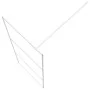 Shower screen made of transparent white ESG glass 80x195 cm by , Shower walls and screens - Ref: Foro24-152120, Price: 140,98...