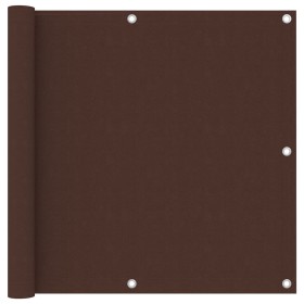 Toldo para balcón tela oxford marrón 90x600 cm de , Sombrillas - Ref: Foro24-135075, Precio: 32,19 €, Descuento: %
